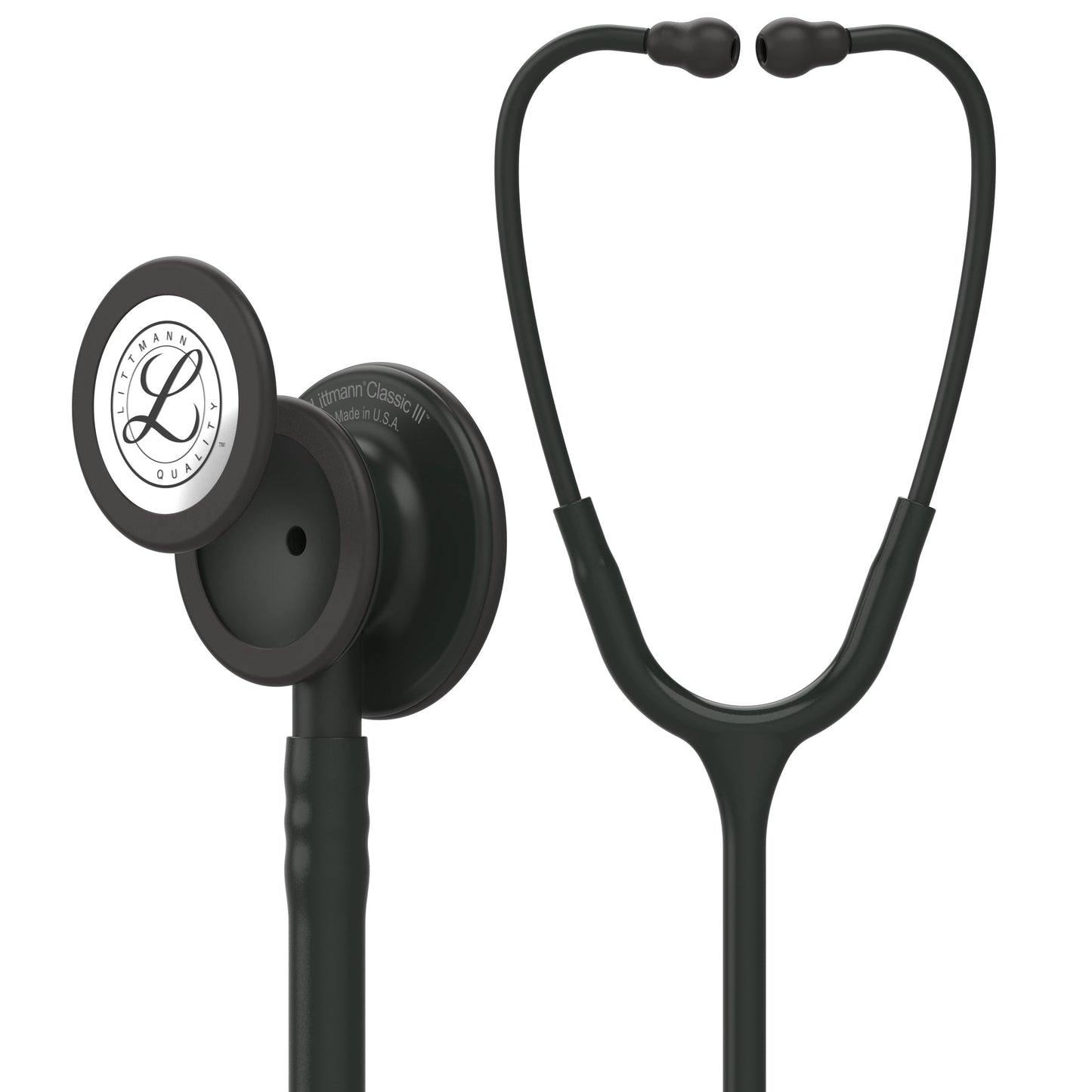 Littmann Classic III Monitoring Stethoscope: All Black 5803 - Over Engraved Stethoscopes 3M Littmann   