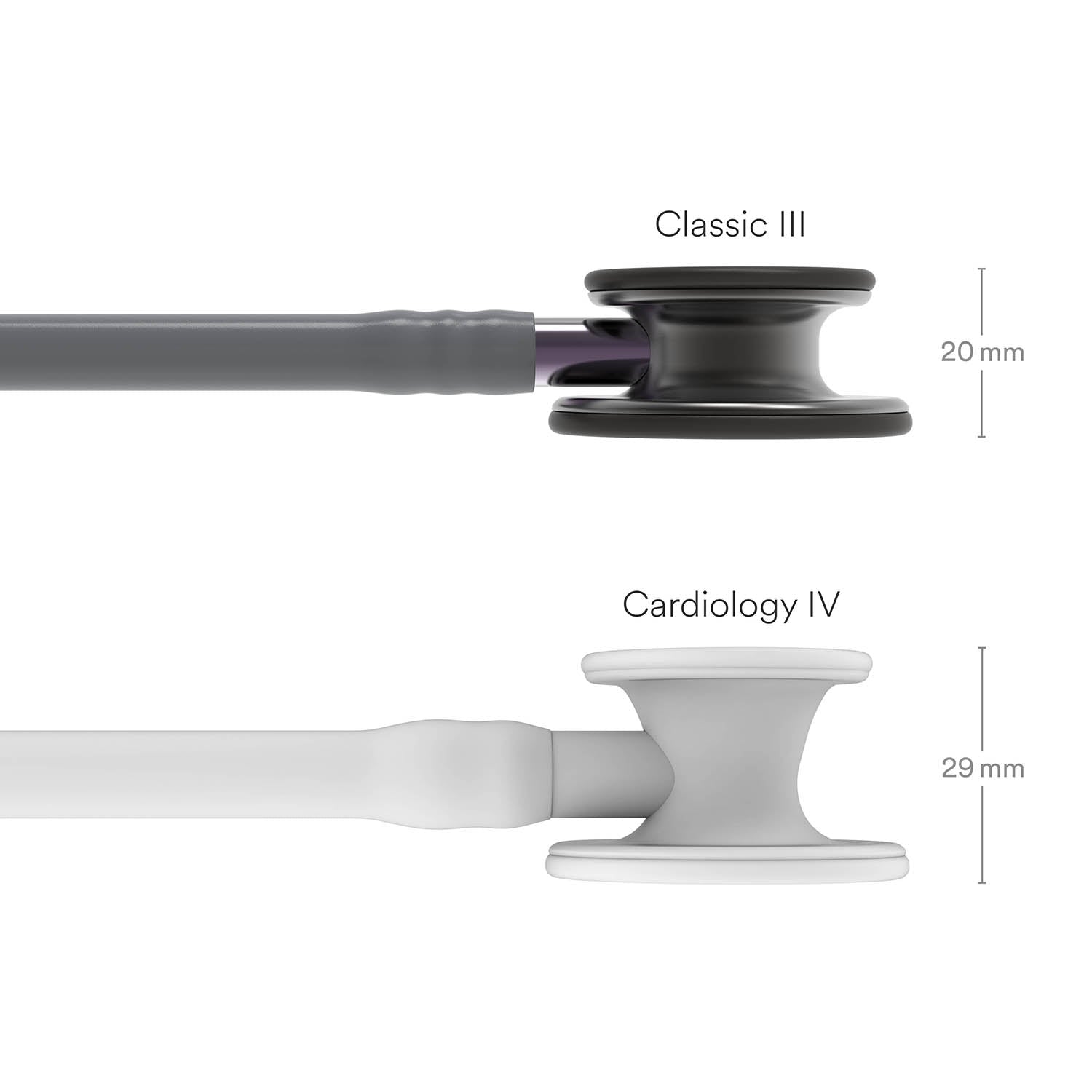 Littmann Classic III Monitoring Stethoscope: Smoke & Gray - Violet Stem 5873 - Over Engraved Stethoscopes 3M Littmann   