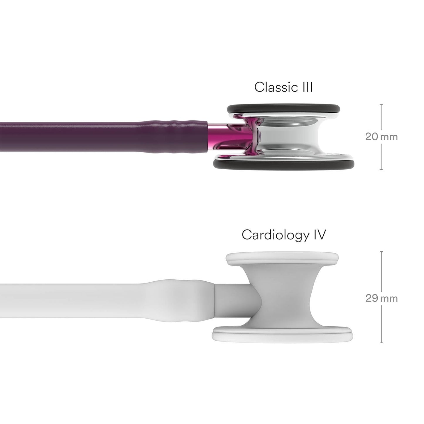 Littmann Classic III Monitoring Stethoscope: Mirror & Plum - Pink Stem 5960- Over Engraved Stethoscopes 3M Littmann   