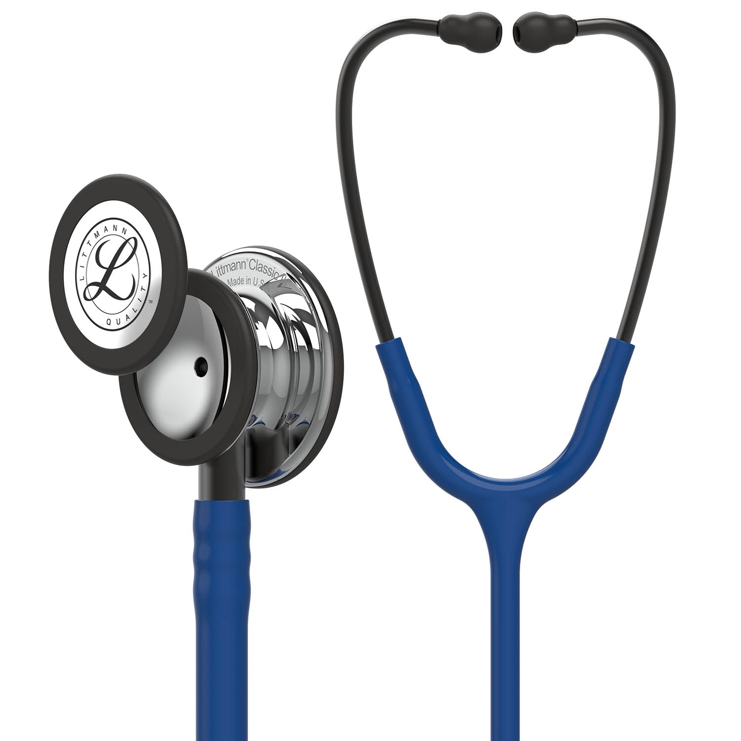 Littmann Classic III Monitoring Stethoscope: Mirror & Navy Blue 5863 - Over Engraved 3M Littmann Stethoscopes 3M Littmann   