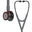 Littmann Cardiology IV Diagnostic Stethoscope: Grey & Smoke - Red Stem - Limited Edition Featuring Red Logo Diaphragm & Engraved Heart 6183