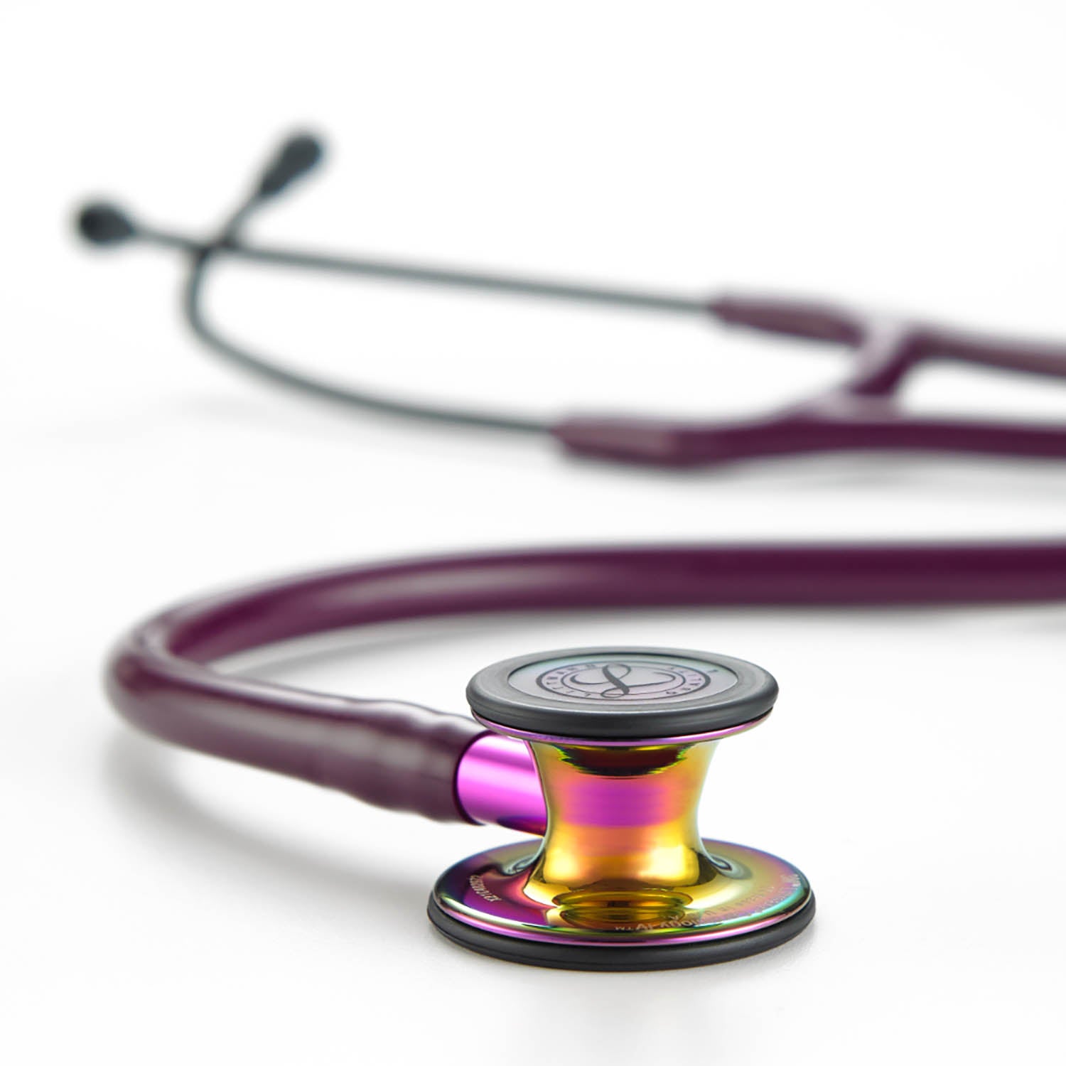 Littmann Cardiology IV Diagnostic Stethoscope: Polished Rainbow & Plum -  Violet Stem 6239