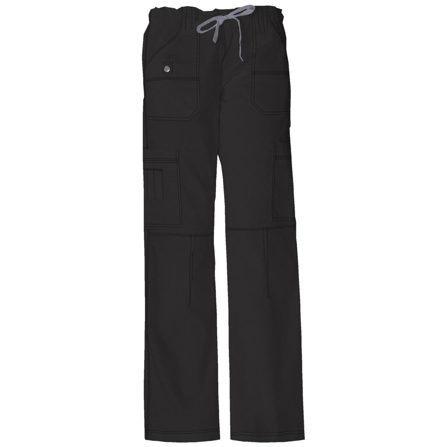 Dickies Women's Low-Rise Drawstring Scrub Pants Scrubs Dickies XS Black 