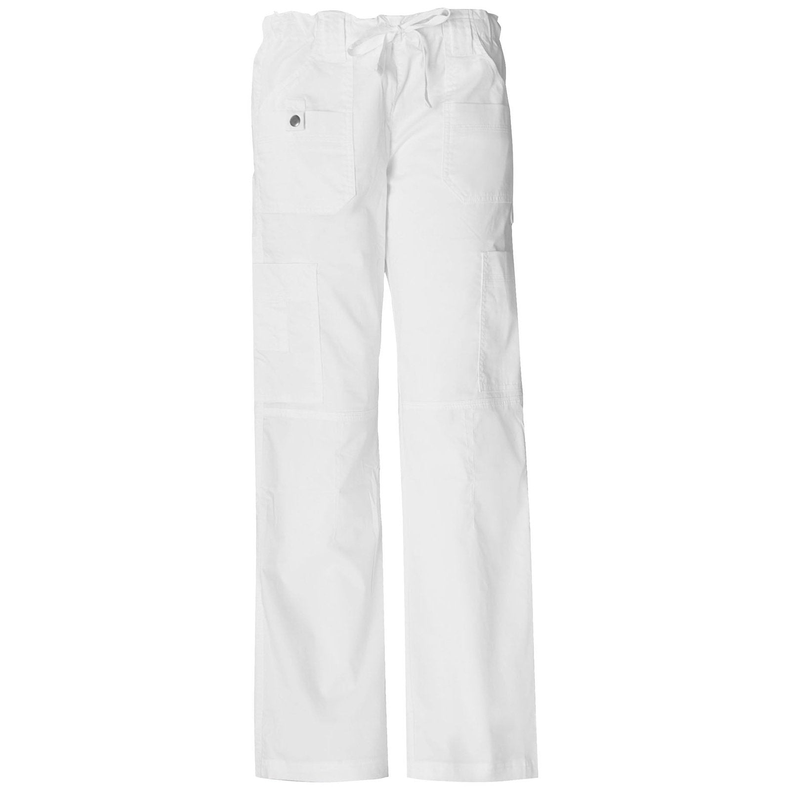 Dickies Women's Low-Rise Drawstring Scrub Pants Scrubs Dickies XS White 